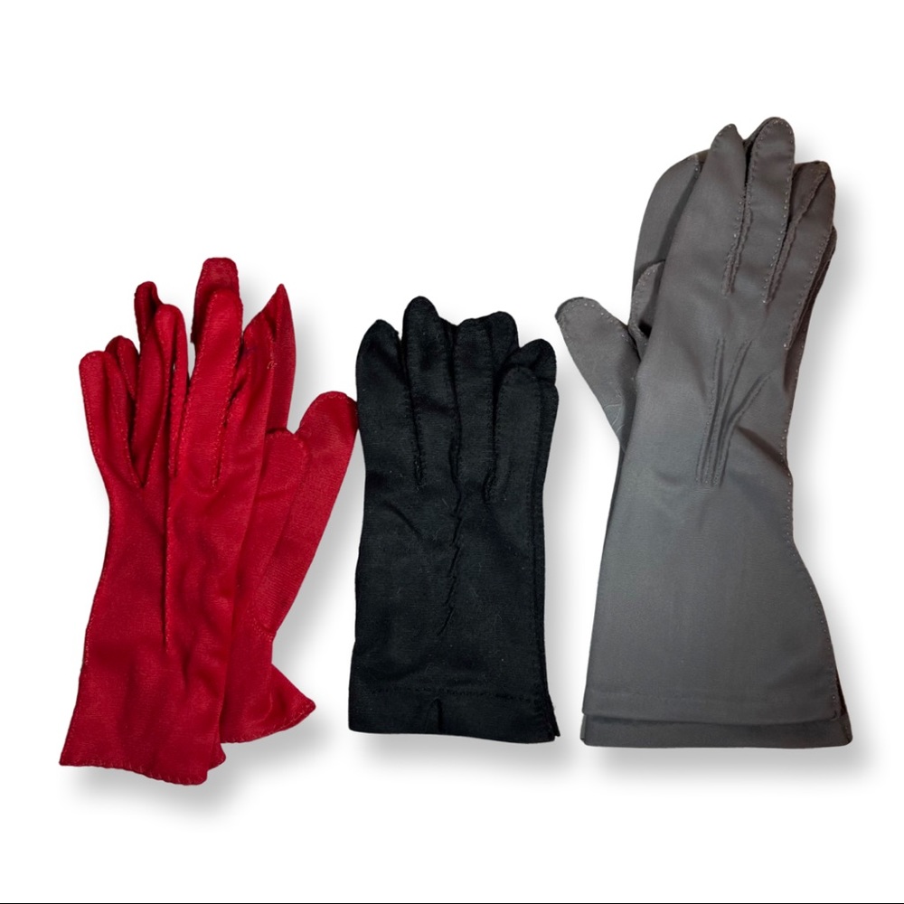 Vintage Ladies Dress Gloves 1950’s-60’s 3 pairs size 6